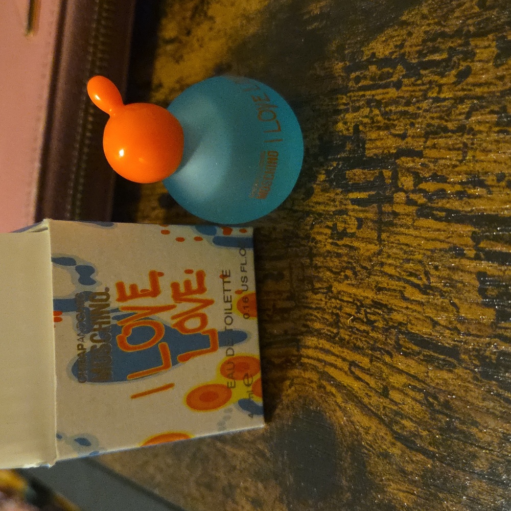 Moschino I Love Love with Blue and Orange Design